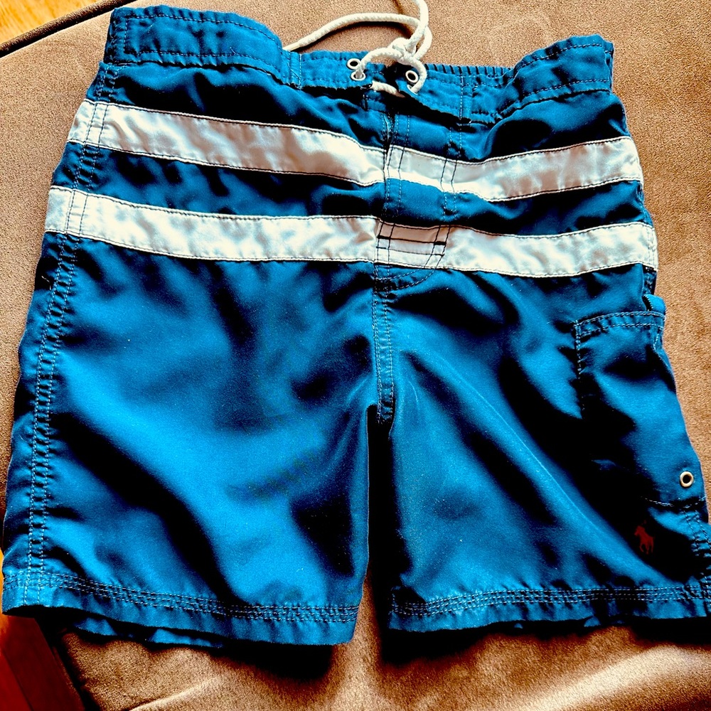 Polo by Ralph Lauren - swim trunks aged 6 blue and white